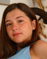 Polish eighteen year old brunette